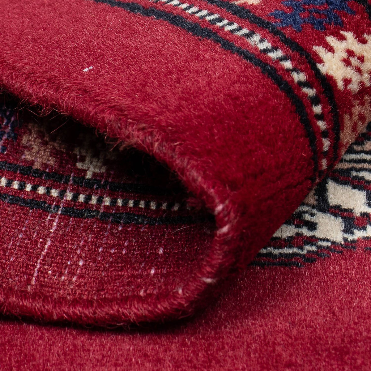 Afgański dywan - Bukhara - 303 x 253 cm - czerwony