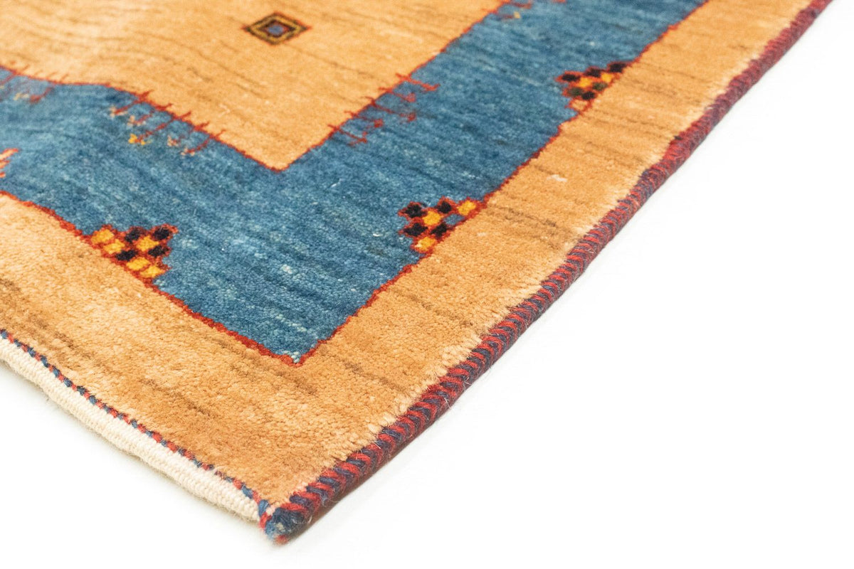 Biegacz Dywan Gabbeh - Loribaft Perski - 300 x 85 cm - jasnobrązowy