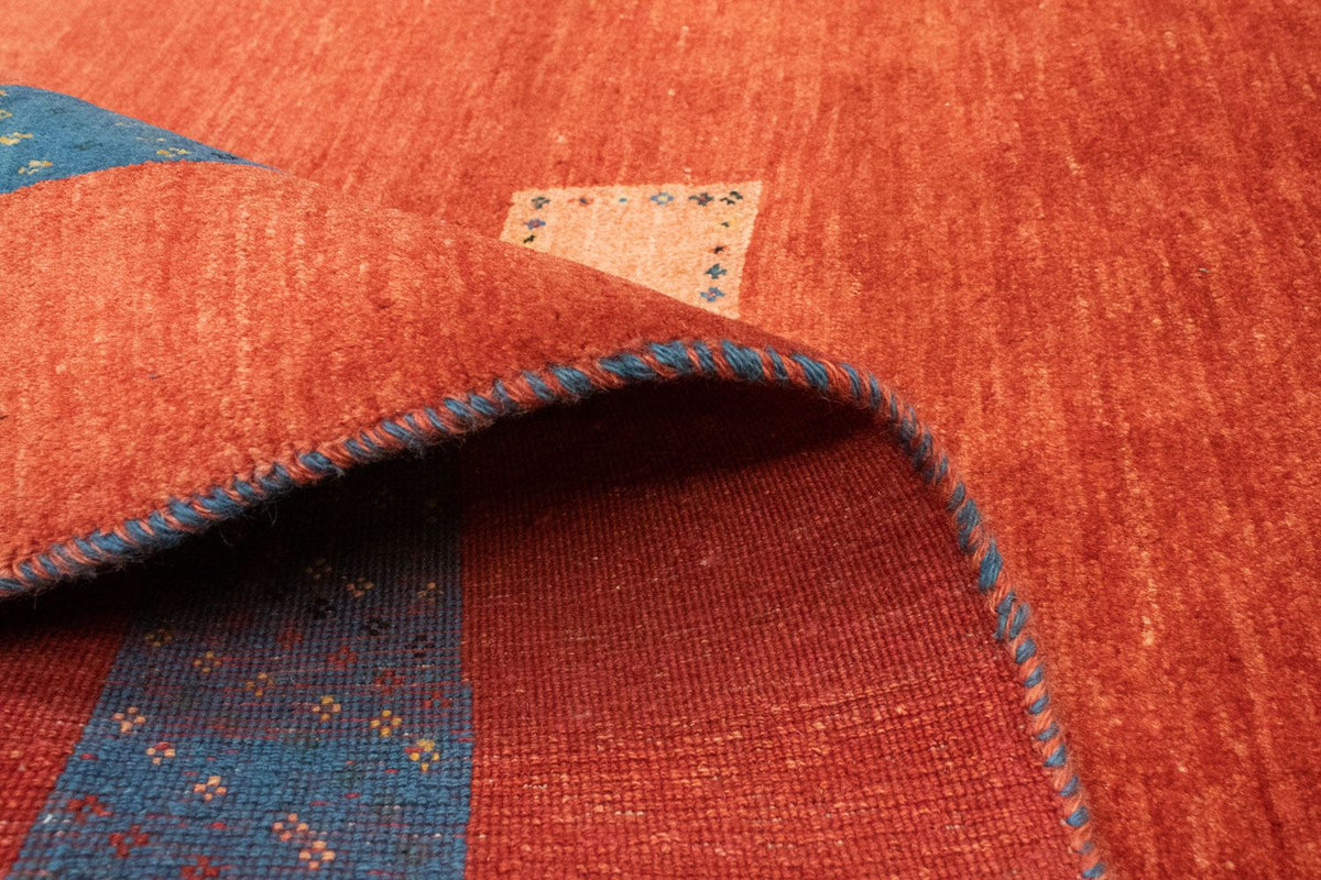 Dywan Gabbeh - Loribaft Perski - 210 x 142 cm - czerwony