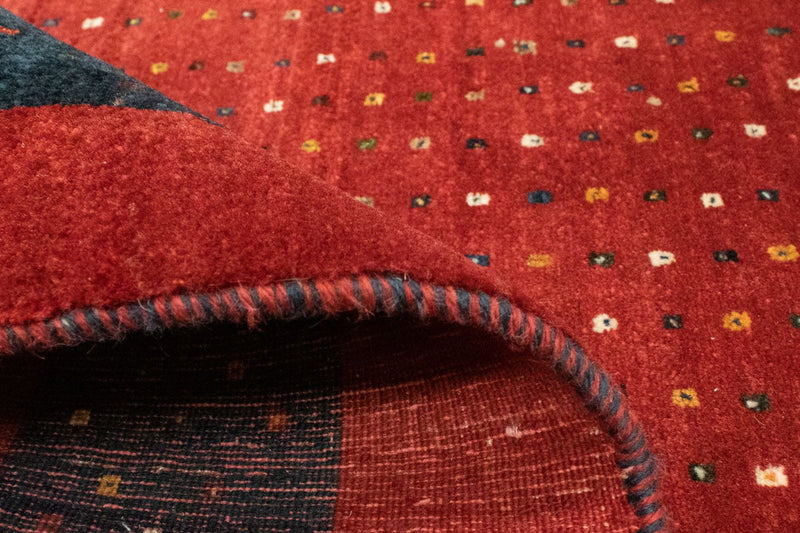 Dywan Gabbeh - Loribaft Perski - 155 x 103 cm - czerwony