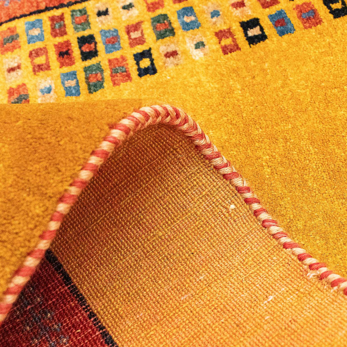 Dywan Gabbeh - Loribaft Perski - 118 x 84 cm - brązowy