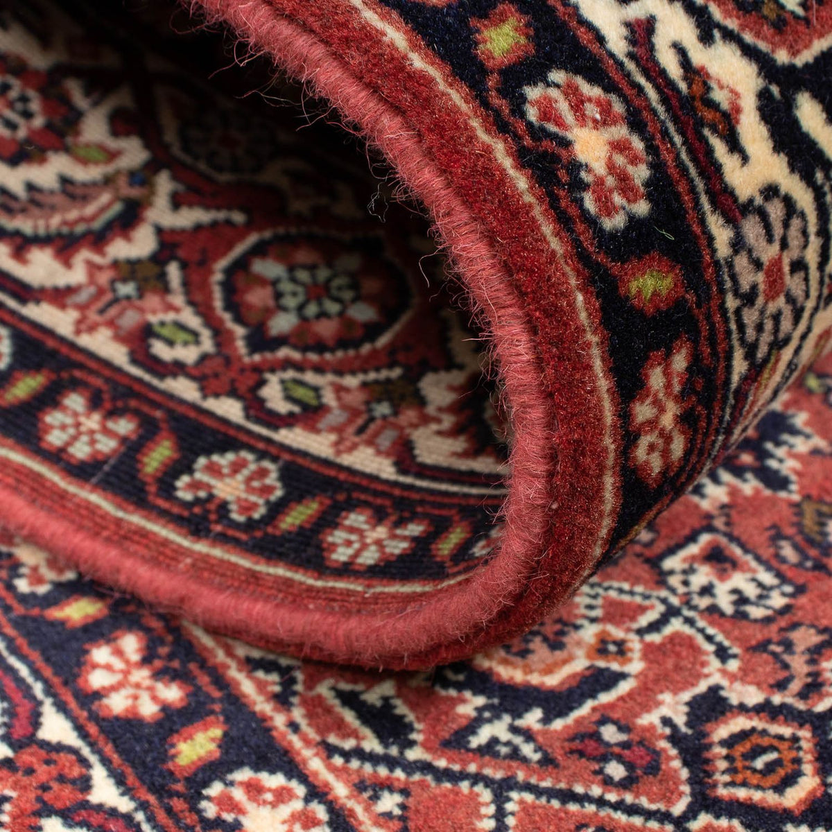 Biegacz Dywan perski - Bijar - 285 x 84 cm - ciemna czerwień