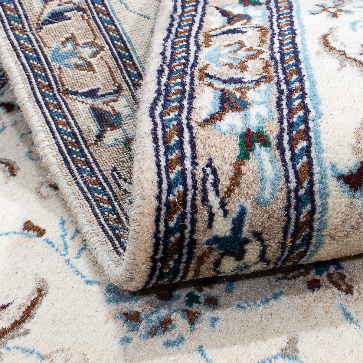 Dywan perski - Nain - 136 x 86 cm - beżowy