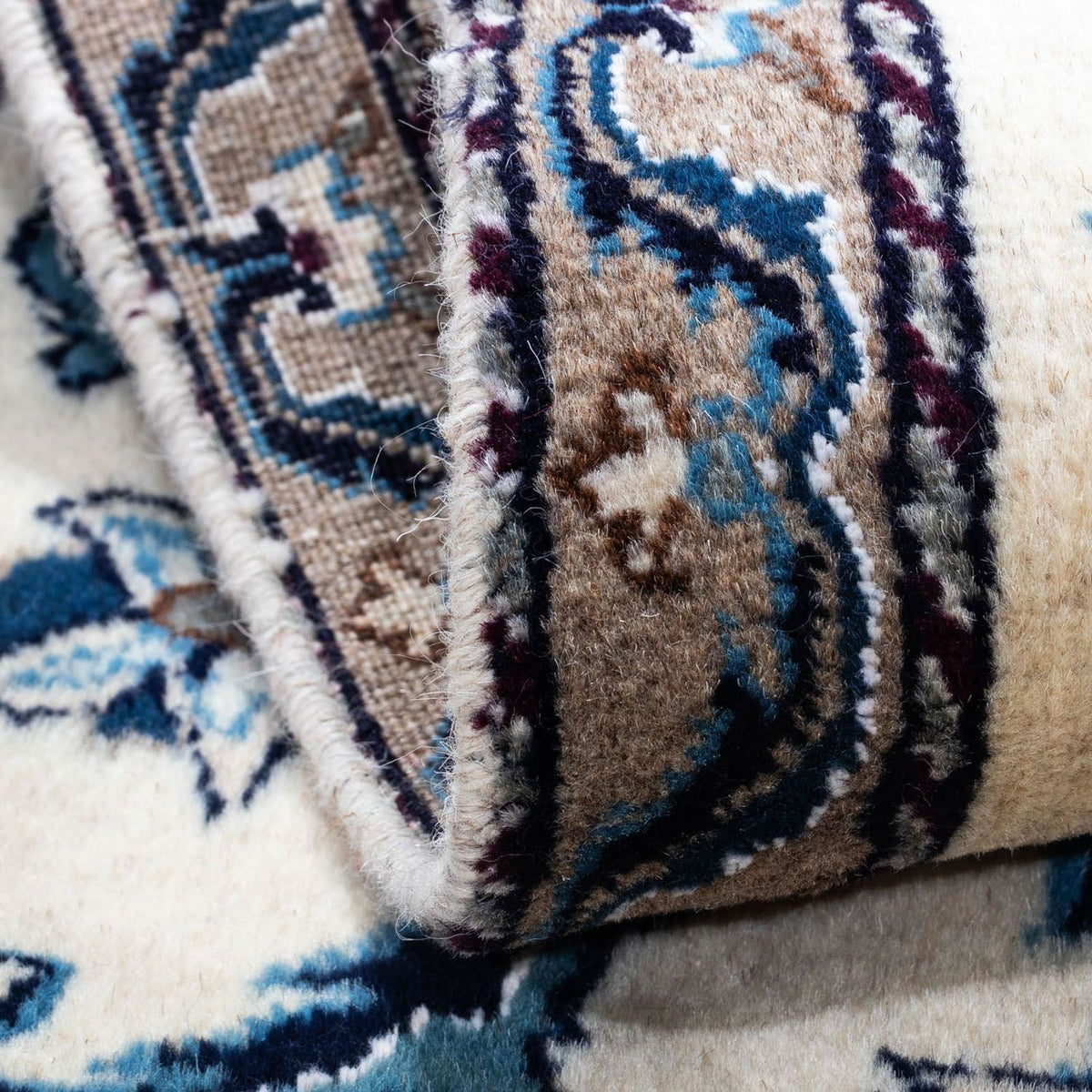 Dywan perski - Nain - 132 x 68 cm - beżowy