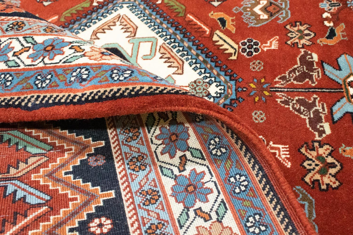 Perski dywan - Nomadyczny - 152 x 112 cm - czerwony