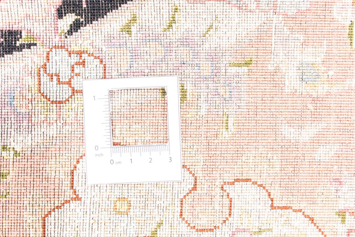 Dywan perski - Tabriz - Królewski okrągły  - 153 x 153 cm - ciemnoniebieski