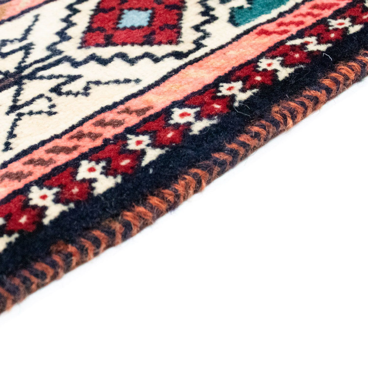 Perski dywan - Nomadyczny - 243 x 152 cm - czerwony