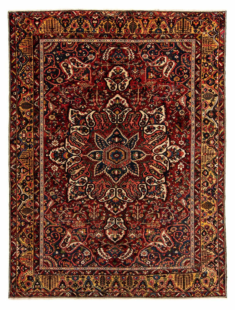 Perski dywan - Nomadyczny - 408 x 333 cm - ciemna czerwień