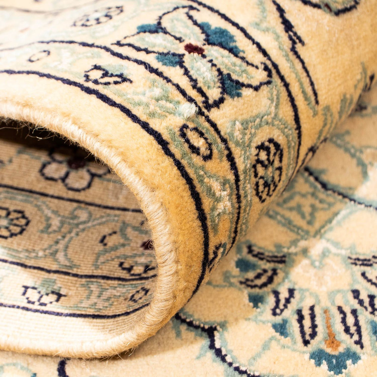 Dywan perski - Nain - Królewski - 238 x 167 cm - beżowy