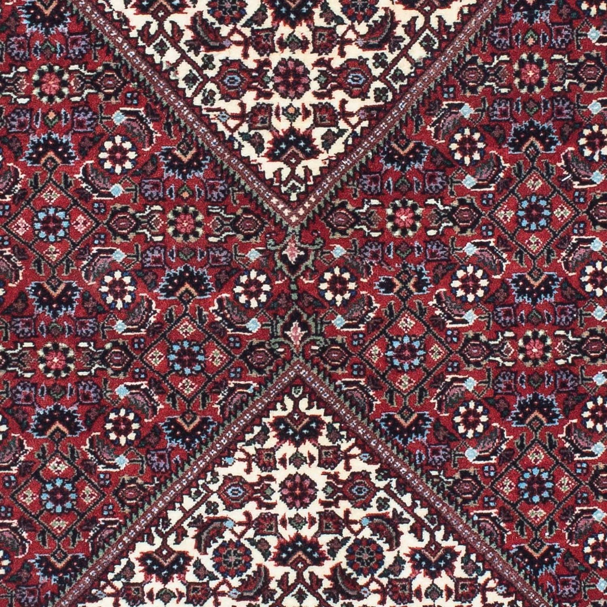 Biegacz Dywan perski - Bijar - 215 x 80 cm - niebieski