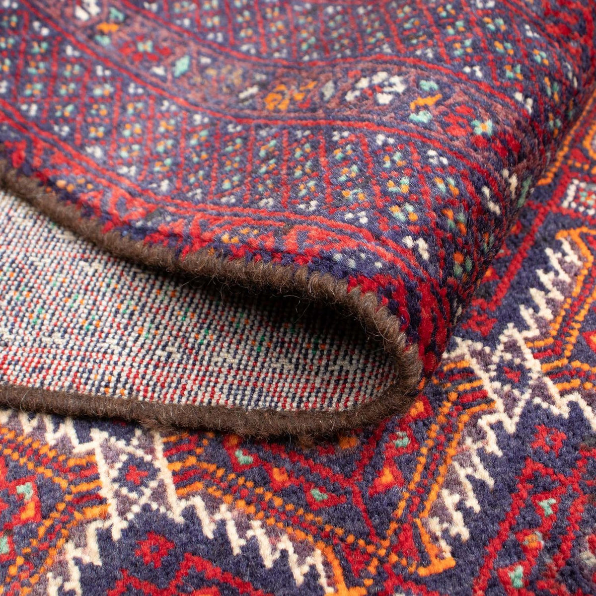 Dywan beludżycki - 165 x 95 cm - ciemna czerwień