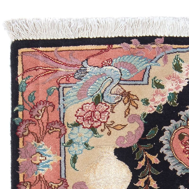 Dywan perski - Tabriz - Królewski - 92 x 65 cm - ciemnoniebieski