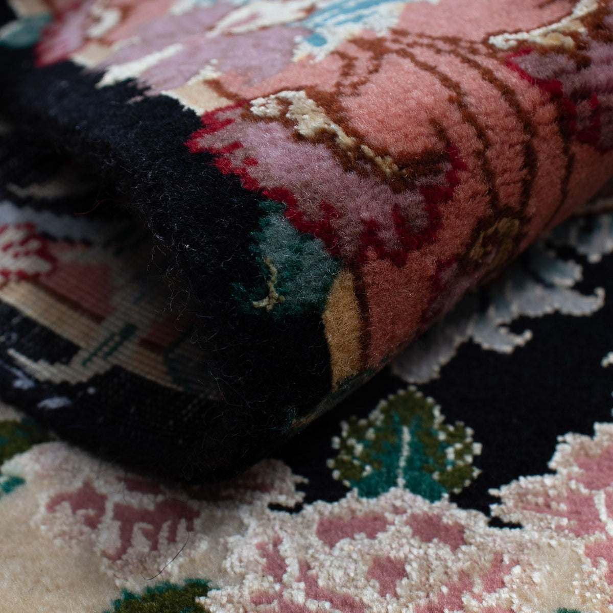 Dywan perski - Tabriz - Królewski - 92 x 65 cm - ciemnoniebieski