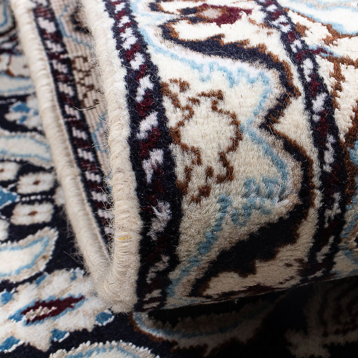 Dywan perski - Nain - 137 x 92 cm - ciemnoniebieski