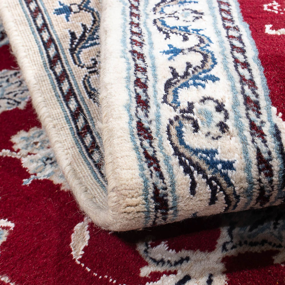 Dywan perski - Nain - 142 x 95 cm - ciemna czerwień