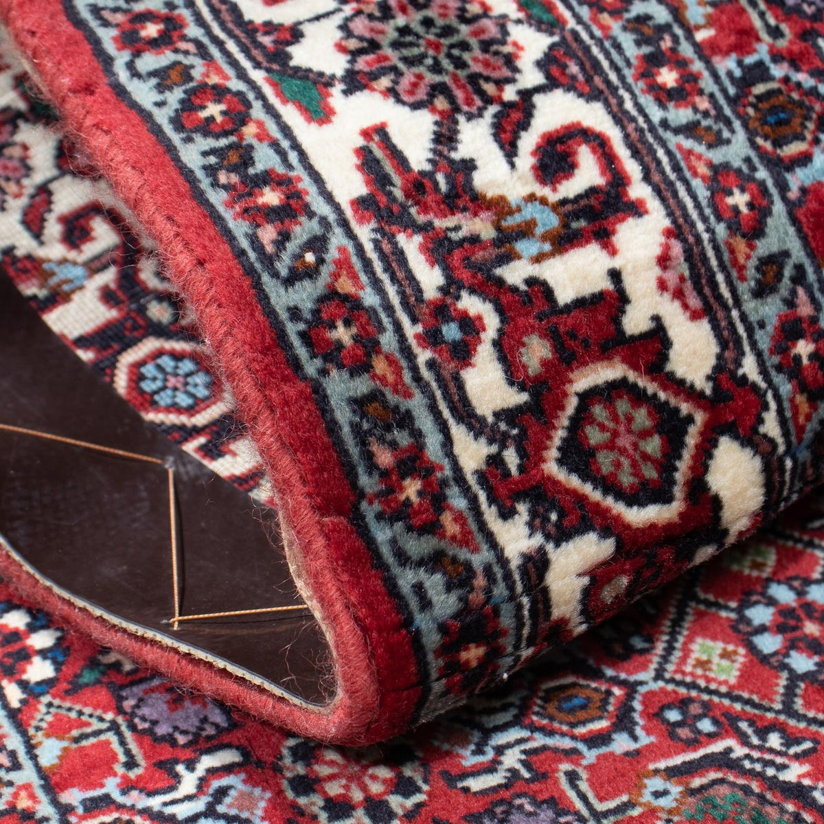 Biegacz Dywan perski - Bijar - 198 x 76 cm - czerwony