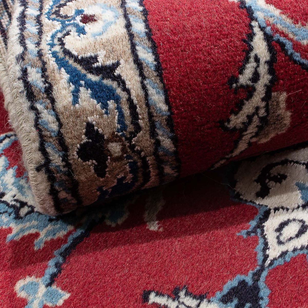 Dywan perski - Nain - 135 x 88 cm - ciemna czerwień