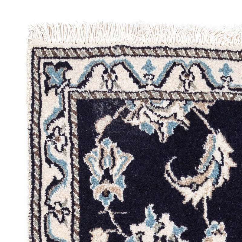 Dywan perski - Nain - 142 x 66 cm - ciemnoniebieski