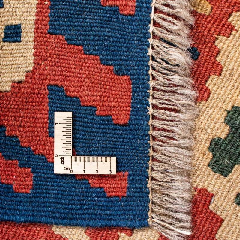 Dywan Kelim - Orientalny - 206 x 156 cm - ciemna czerwień