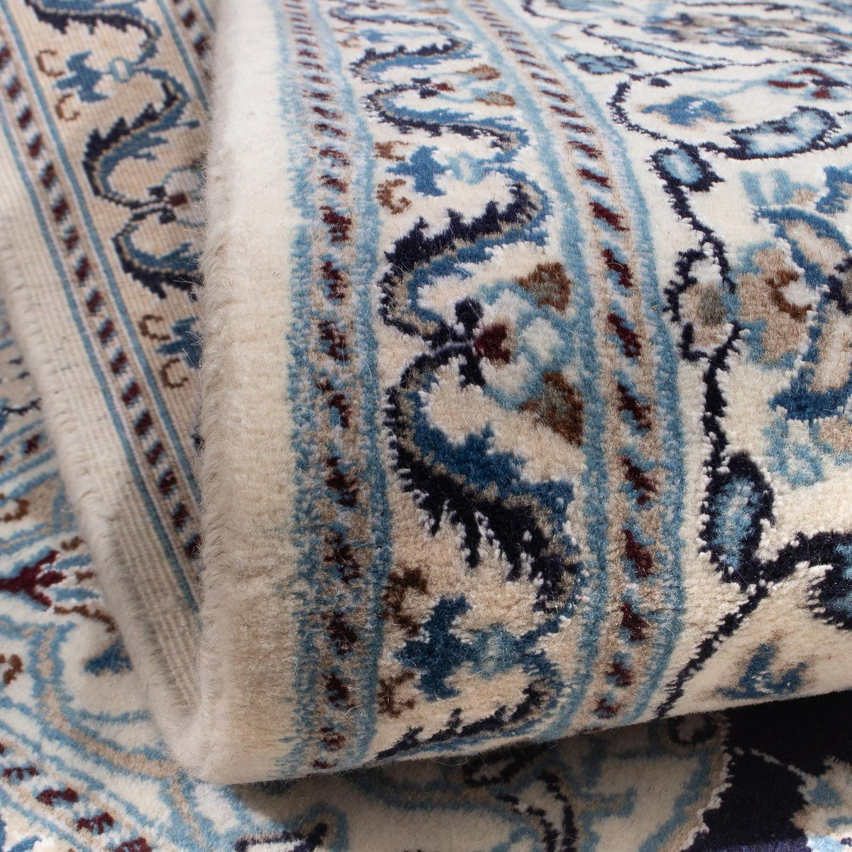 Dywan perski - Nain kwadratowy  - 200 x 196 cm - ciemnoniebieski