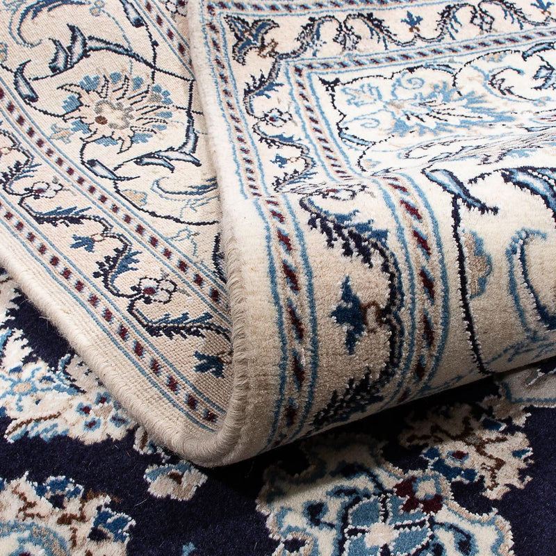 Dywan perski - Nain - 250 x 194 cm - ciemnoniebieski