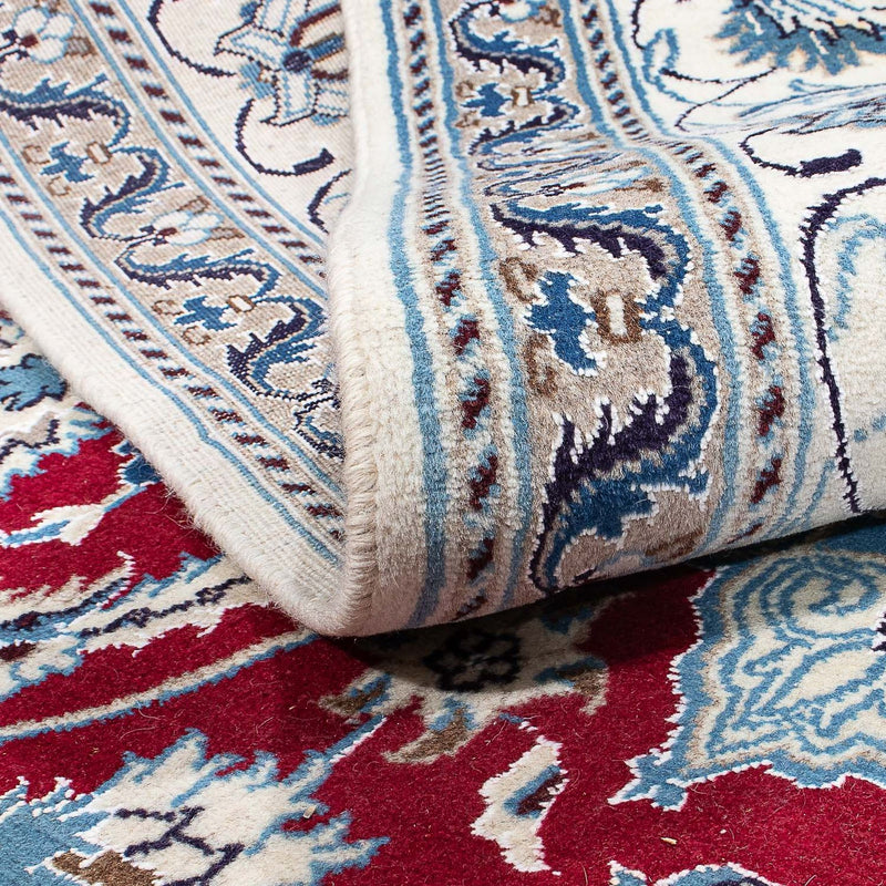 Dywan perski - Nain - 298 x 193 cm - ciemna czerwień