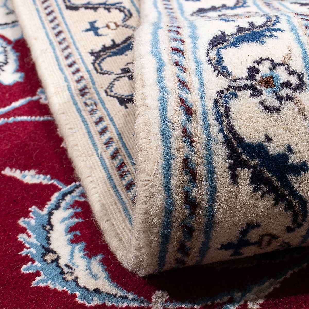 Dywan perski - Nain - 250 x 200 cm - ciemna czerwień