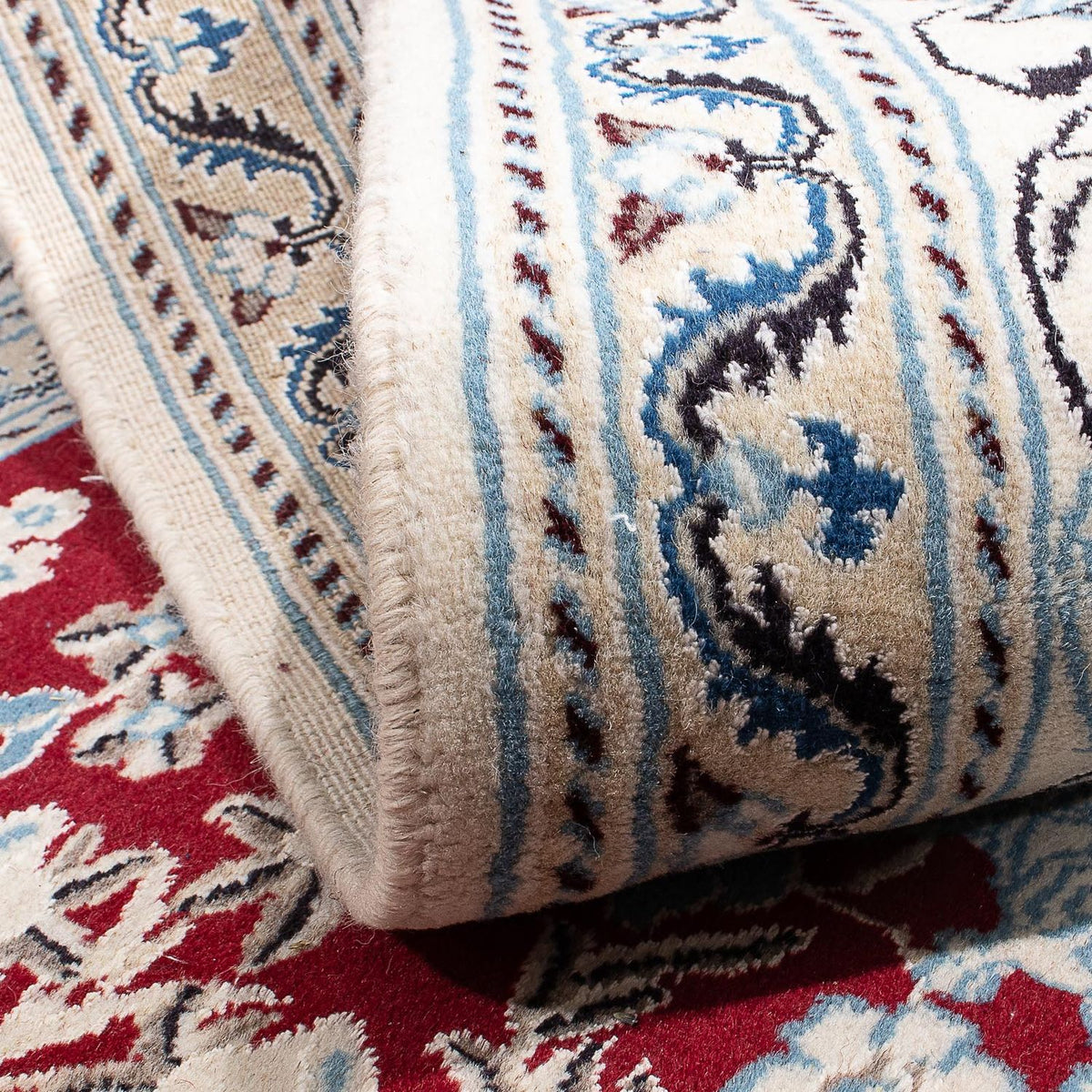 Dywan perski - Nain - 293 x 190 cm - ciemna czerwień