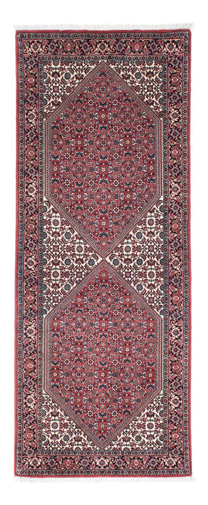 Biegacz Dywan perski - Bijar - 195 x 73 cm - czerwony