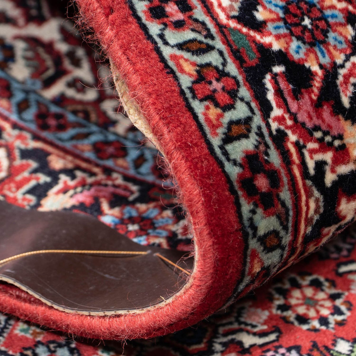 Biegacz Dywan perski - Bijar - 195 x 73 cm - czerwony