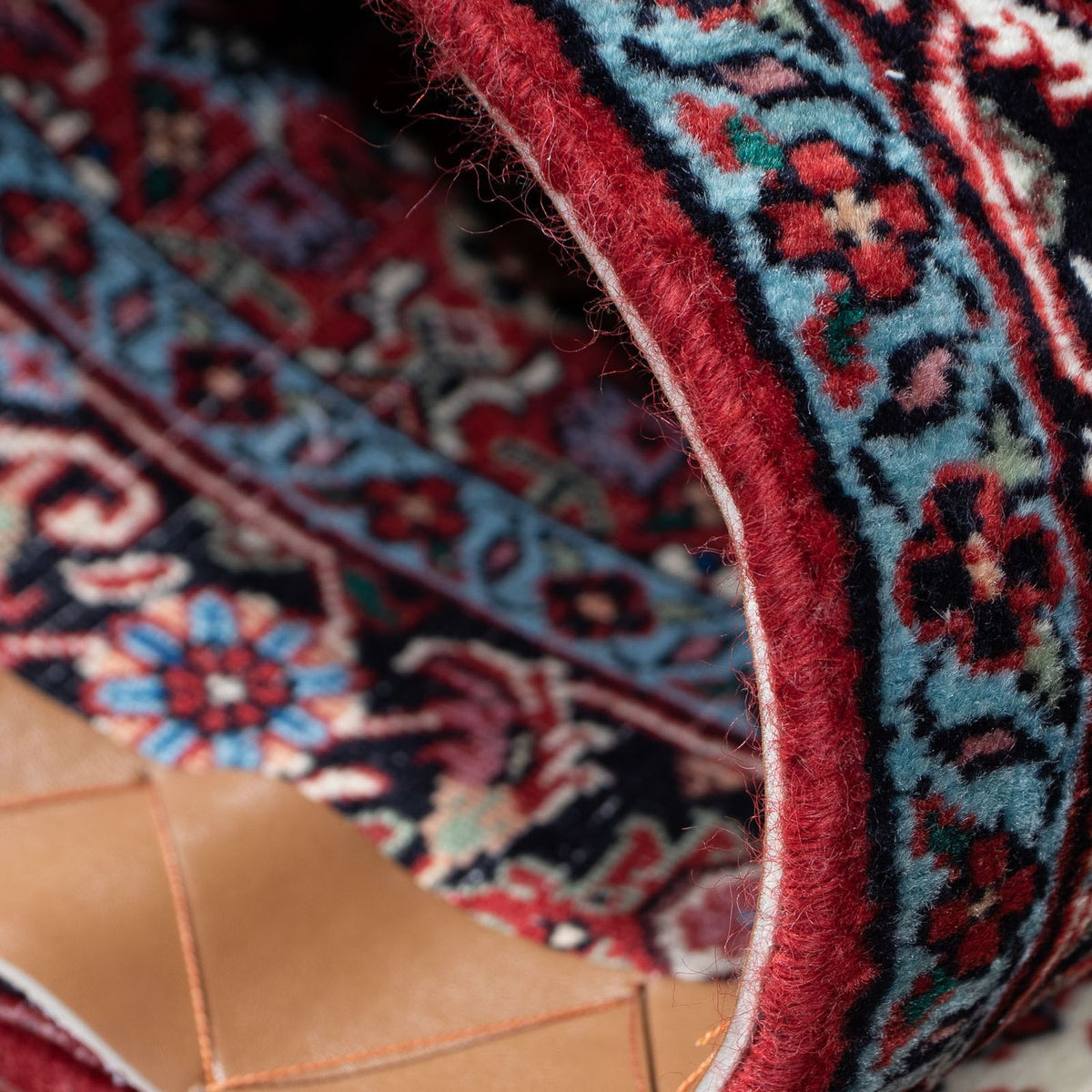 Biegacz Dywan perski - Bijar - 197 x 74 cm - czerwony