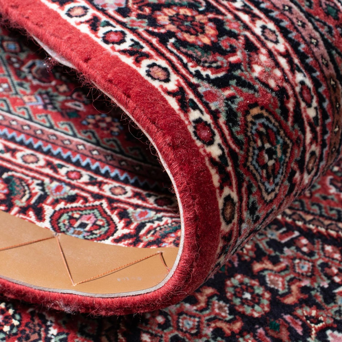 Biegacz Dywan perski - Bijar - 324 x 83 cm - czerwony