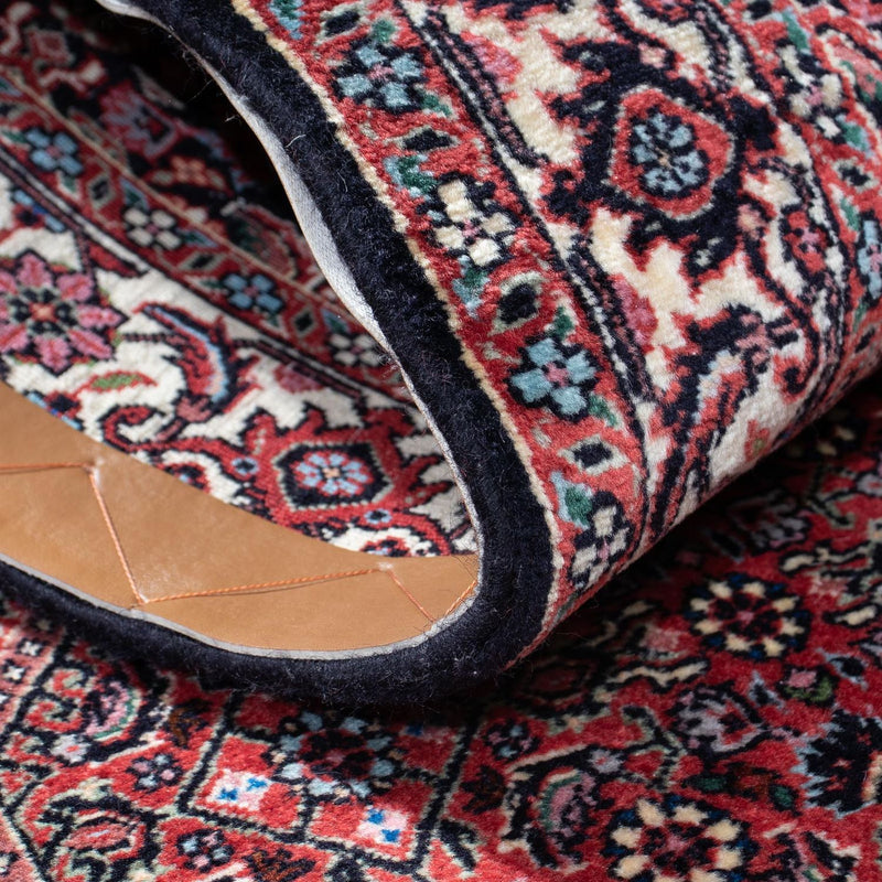 Biegacz Dywan perski - Bijar - 208 x 73 cm - ciemnoniebieski