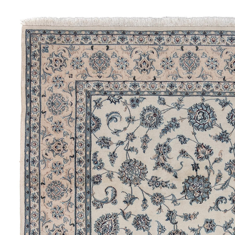 Dywan perski - Nain - Premium - 303 x 250 cm - srebrny