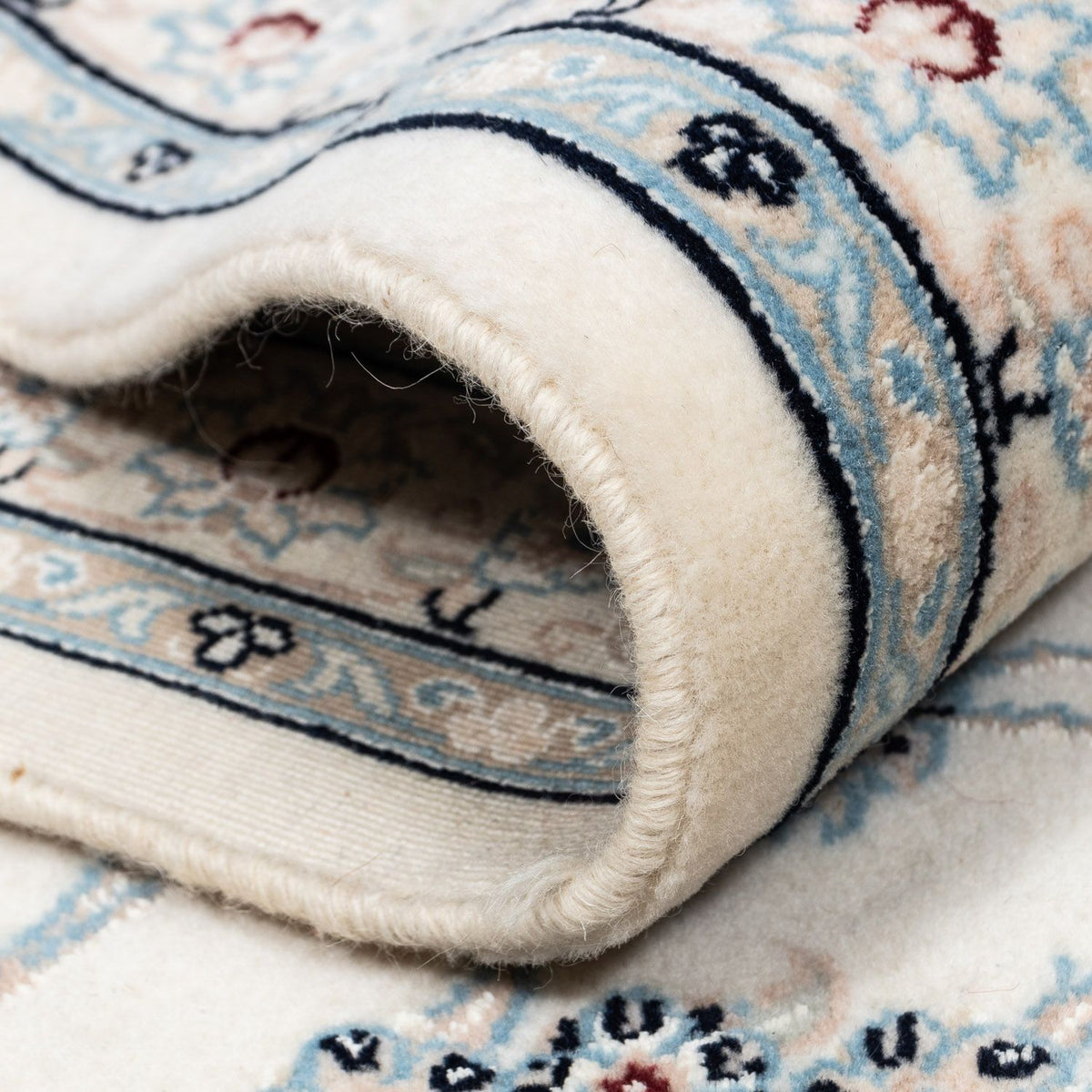 Dywan perski - Nain - Premium - 303 x 250 cm - srebrny