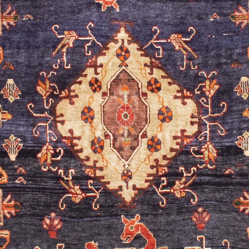 Perski dywan - Nomadyczny - 170 x 117 cm - ciemnoniebieski