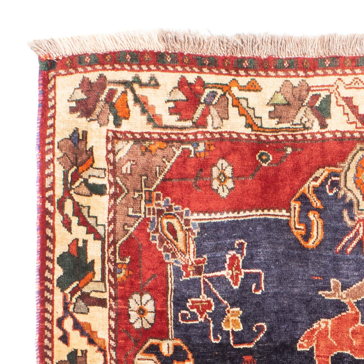 Perski dywan - Nomadyczny - 170 x 117 cm - ciemnoniebieski