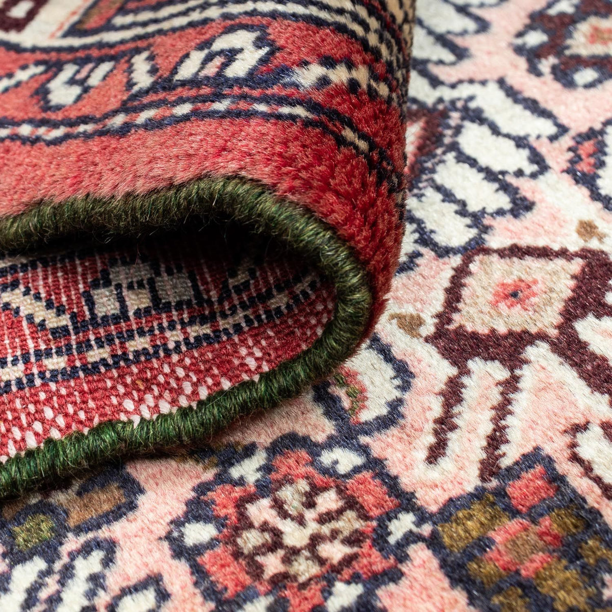 Perski dywan - Nomadyczny - 121 x 80 cm - jasna czerwień