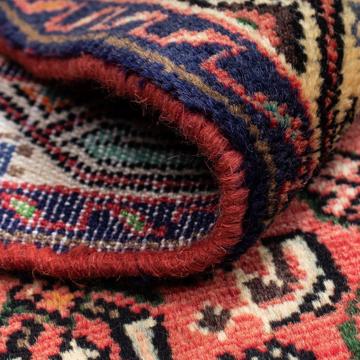 Perski dywan - Nomadyczny - 125 x 75 cm - czerwony