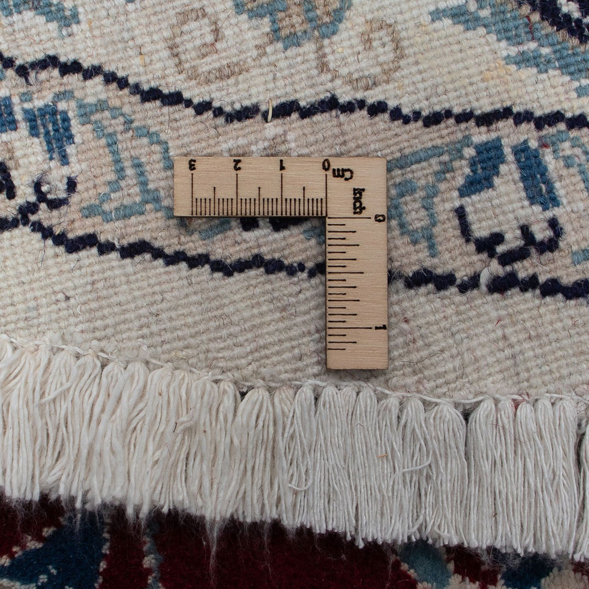 Dywan perski - Nain okrągły  - 250 x 250 cm - ciemna czerwień