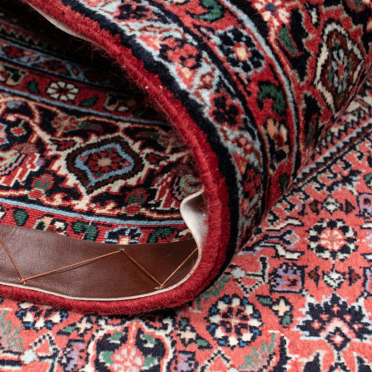 Dywan perski - Bijar - 200 x 128 cm - ciemnoniebieski