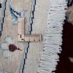 Dywan perski - Nain okrągły  - 245 x 245 cm - ciemna czerwień