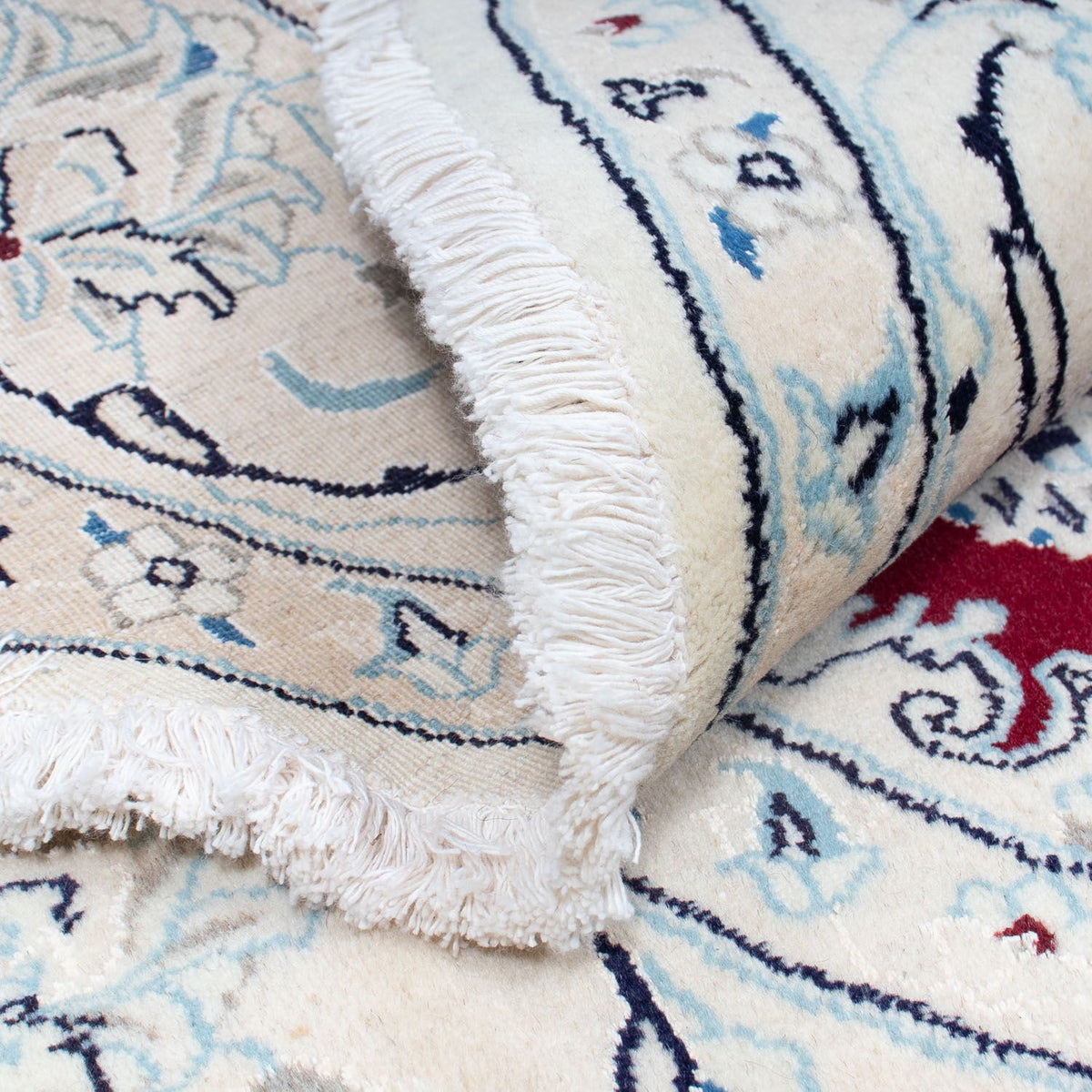 Dywan perski - Nain okrągły  - 245 x 245 cm - ciemna czerwień