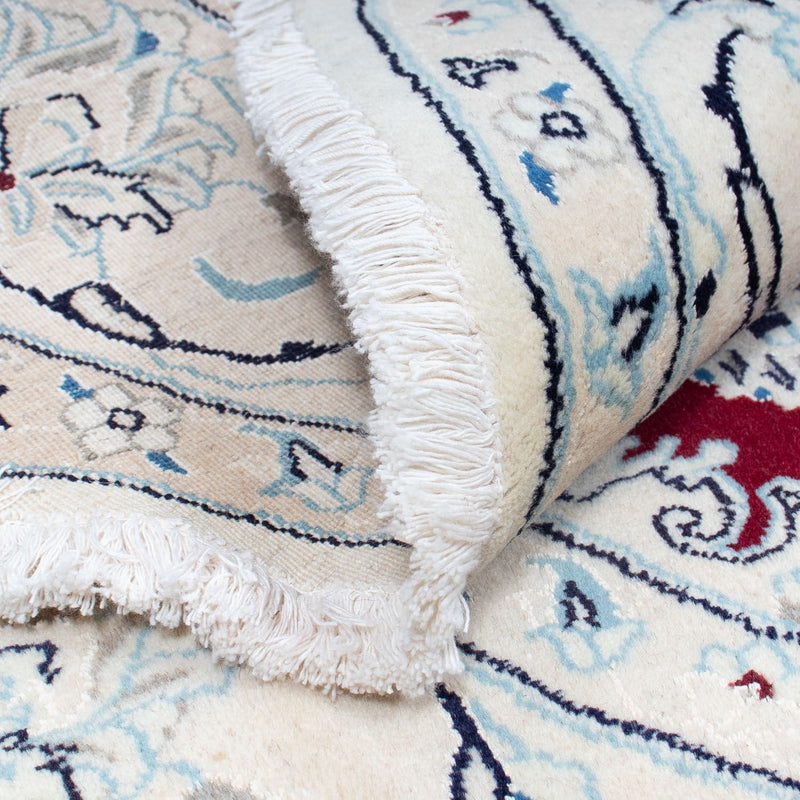 Dywan perski - Nain okrągły  - 245 x 245 cm - ciemna czerwień