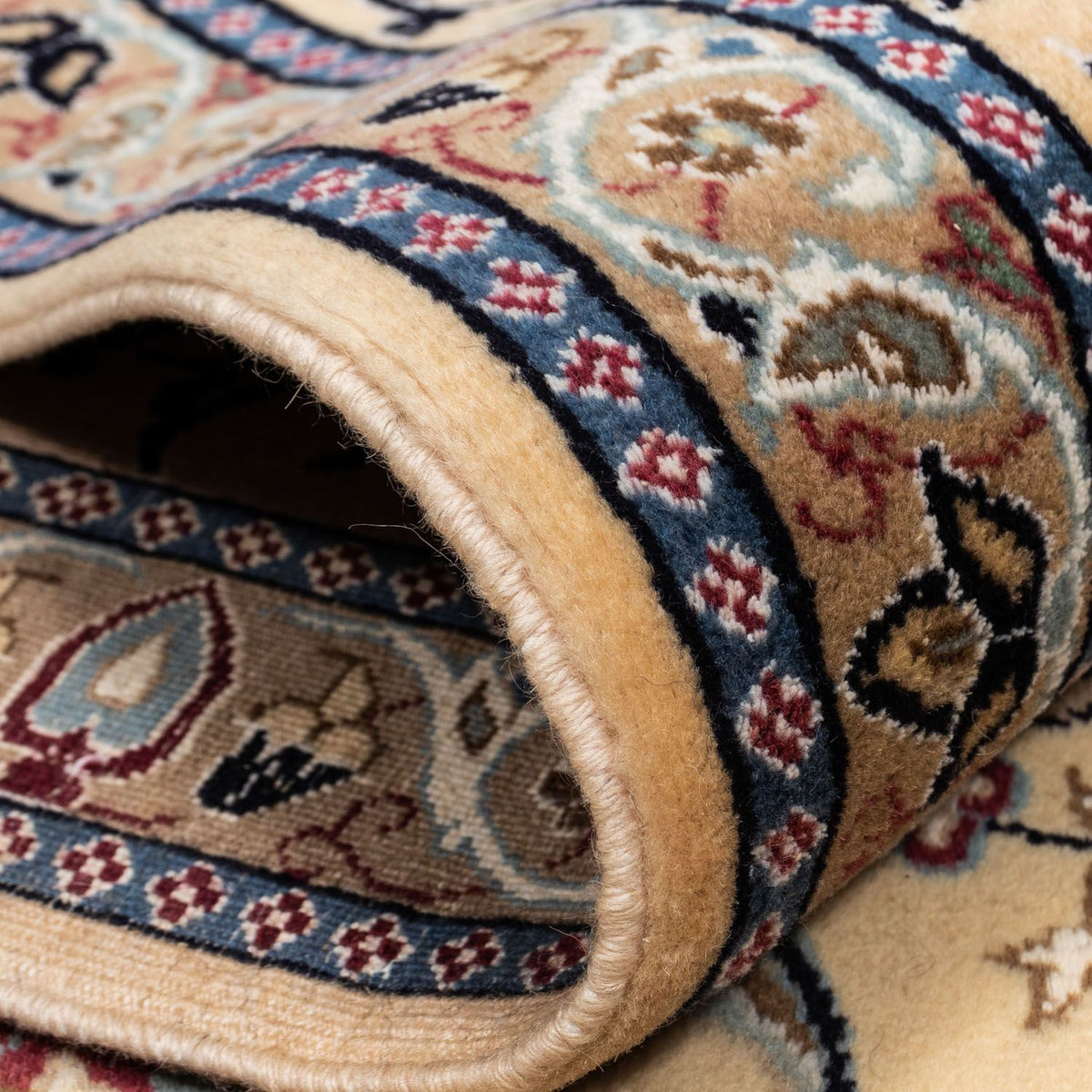 Dywan perski - Nain - Królewski - 353 x 255 cm - ciemny beż