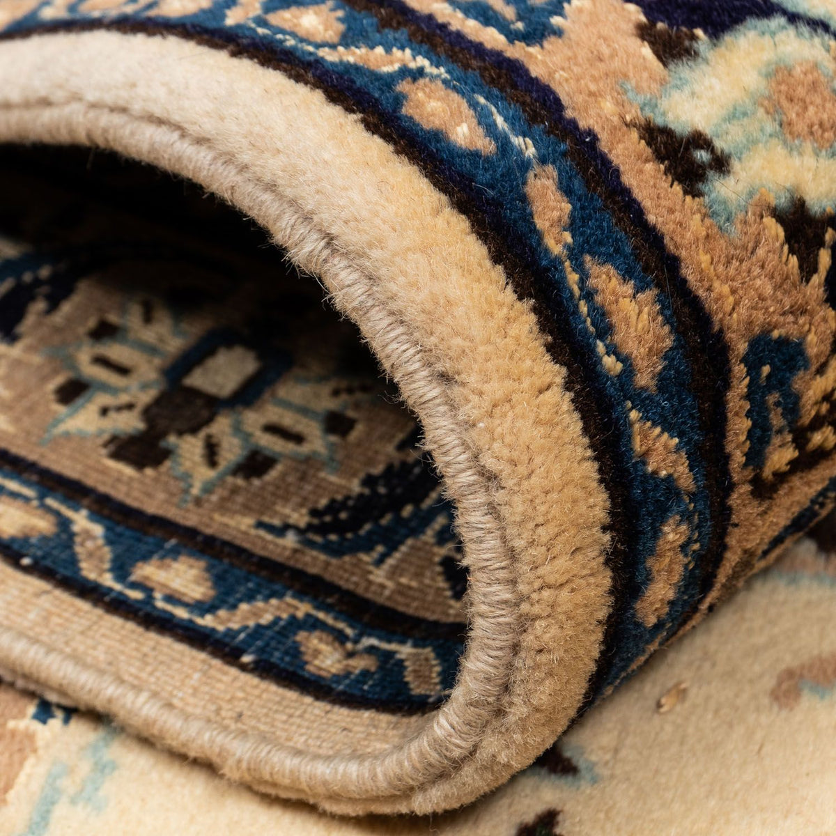 Dywan perski - Nain - Królewski - 350 x 246 cm - ciemny beż