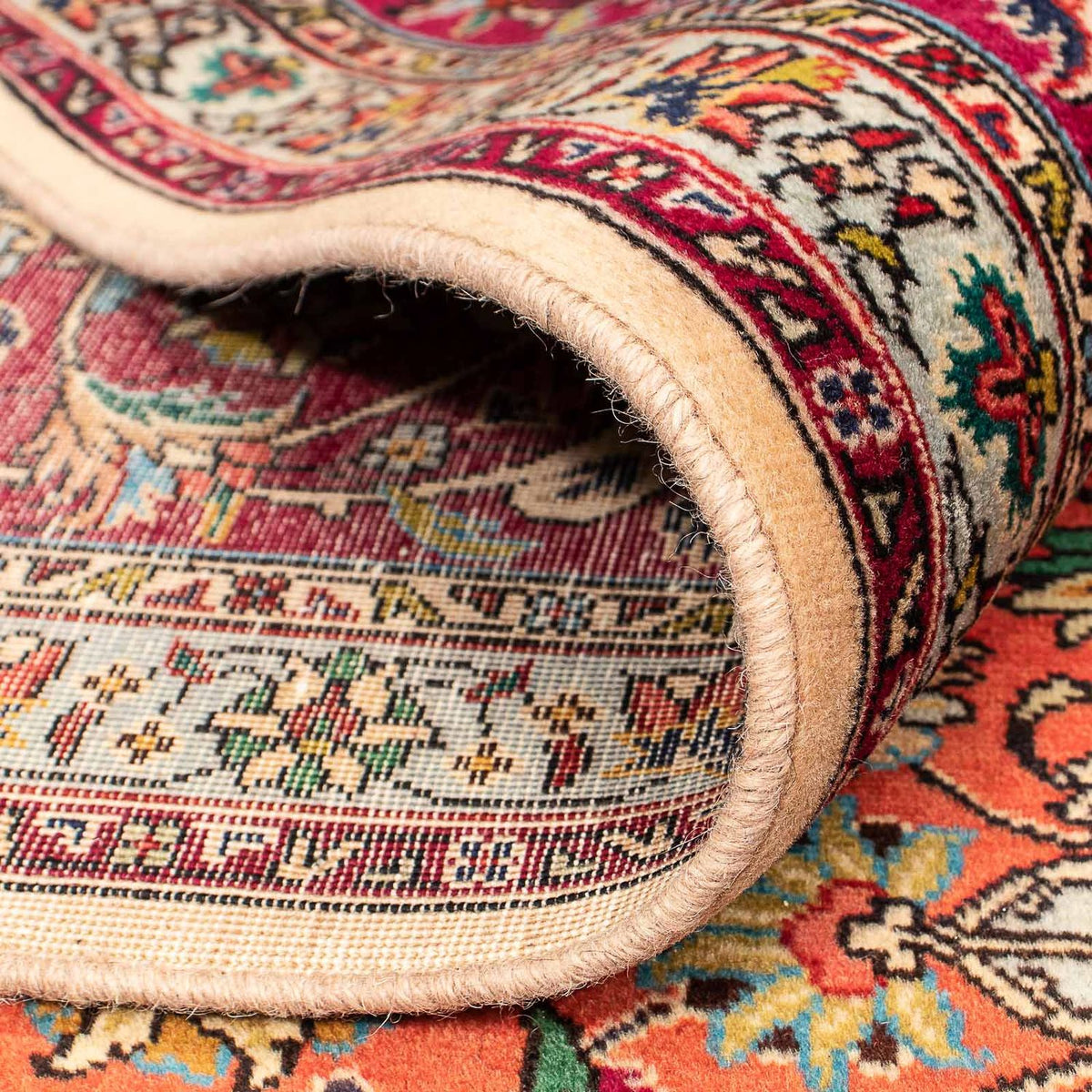 Dywan perski - Tabriz - Królewski - 395 x 298 cm - beżowy