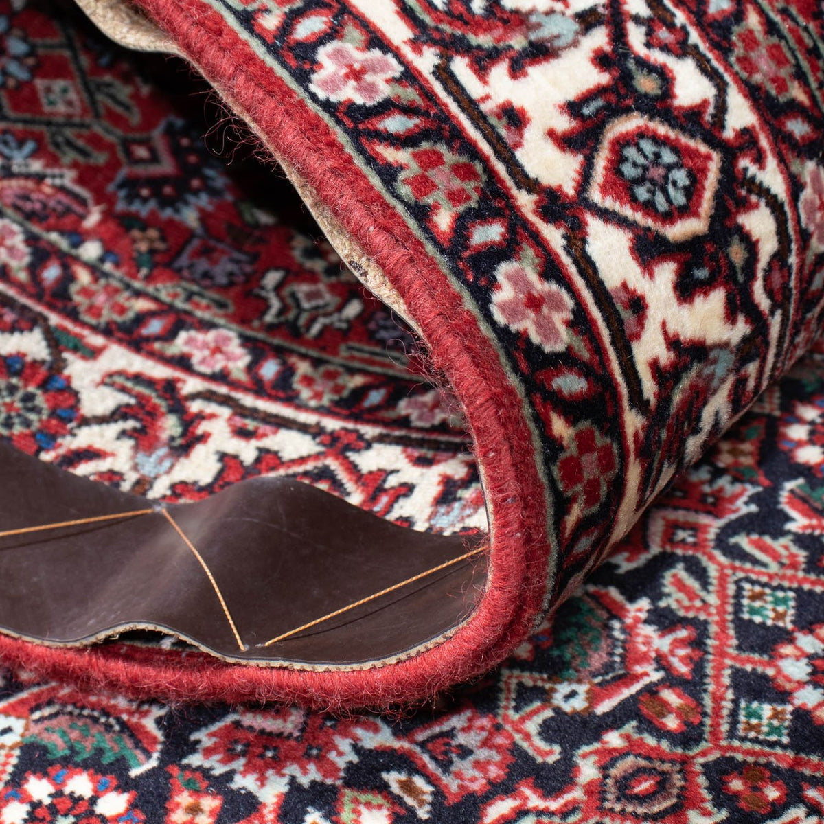 Biegacz Dywan perski - Bijar - 198 x 73 cm - czerwony