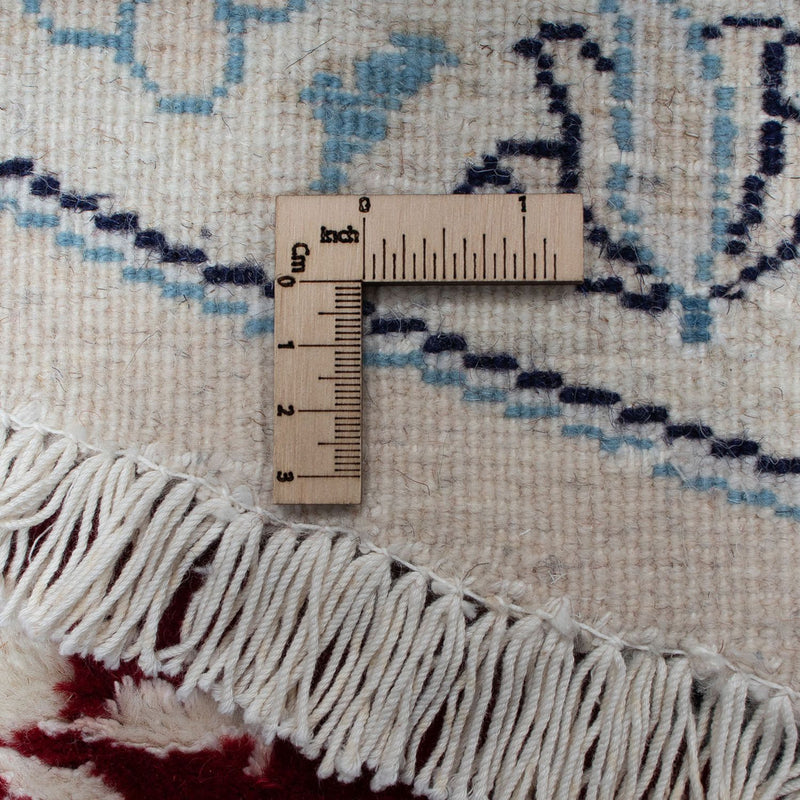 Dywan perski - Nain okrągły  - 290 x 290 cm - ciemna czerwień