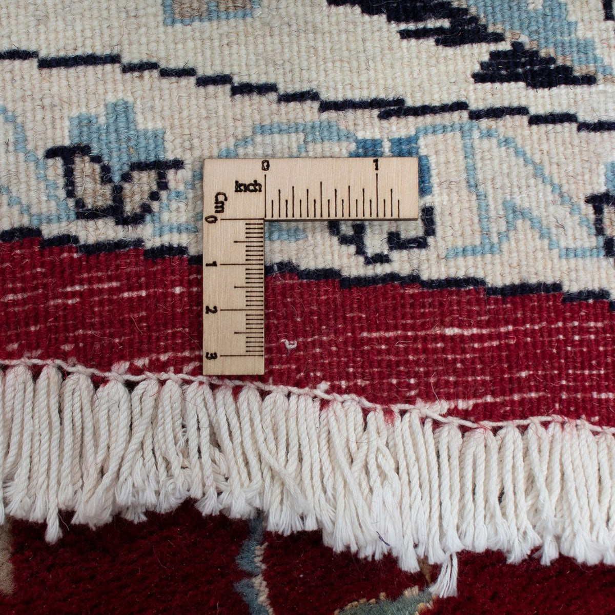 Dywan perski - Nain okrągły  - 250 x 250 cm - ciemna czerwień